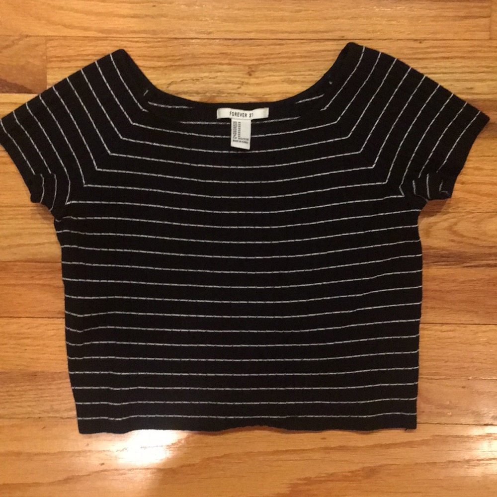 Striped crop top
